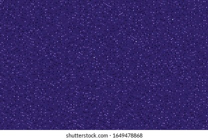 Dark Purple vector pattern with colored spheres. Geometric sample of repeating circles on white background in halftone style.