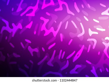 Dark Purple vector pattern with curved circles. A sample with blurred bubble shapes. A completely new marble design for your business.