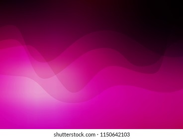 Dark Purple vector pattern with curved circles. Shining crooked illustration in marble style. A completely new marble design for your business.