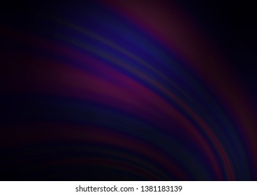 Dark Purple vector pattern with curved circles. Creative illustration in halftone marble style with gradient. A completely new marble design for your business.