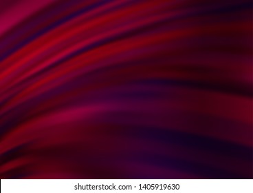 Dark Purple vector pattern with curved circles. Shining illustration, which consist of blurred lines, circles. The best blurred design for your business.