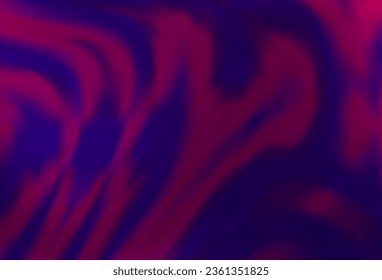 Dark Purple vector pattern with curved circles. Shining crooked illustration in marble style. Marble style for your business design.