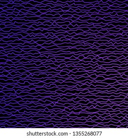 Dark Purple vector pattern with curves. Bright sample with colorful bent lines, shapes. Pattern for websites, landing pages.