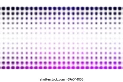 Dark Purple vector pattern of geometric circle shapes. Colorful mosaic banner. Geometric background with colored disks.
