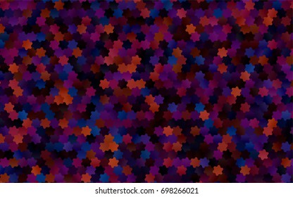 Dark Purple vector pattern. Hexagonal template. Geometric sample. Repeating hexagon shapes. Brand-New texture for your design. Pattern can be used for background