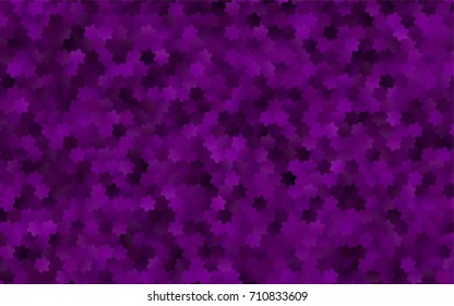 Dark Purple vector pattern. Hexagonal template. Geometric sample. Repeating hexagon shapes. Brand-New texture for your design. Pattern can be used for background