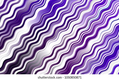 Dark Purple vector pattern with lamp shapes. An elegant bright illustration with gradient. Textured wave pattern for backgrounds.