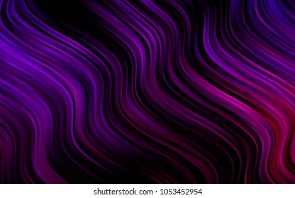 Dark Purple vector pattern with lamp shapes. Creative illustration in halftone marble style with gradient. The template for cell phone backgrounds.