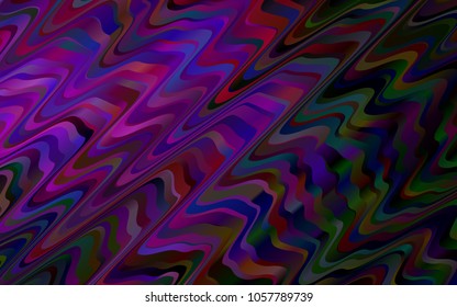 Dark Purple vector pattern with lamp shapes. An elegant bright illustration with gradient. A new texture for your  ad, booklets, leaflets.