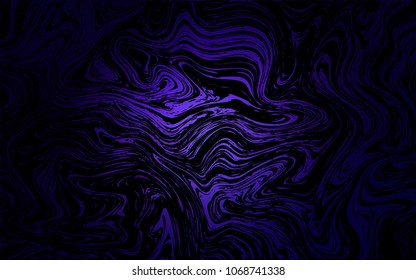 Dark Purple vector pattern with lamp shapes. Blurred geometric sample with gradient bubbles.  The best blurred design for your business.