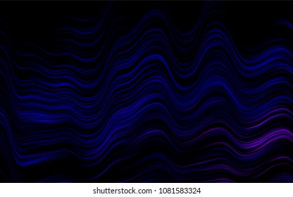 Dark Purple vector pattern with lamp shapes. Colorful abstract illustration with gradient lines. Marble style for your business design.
