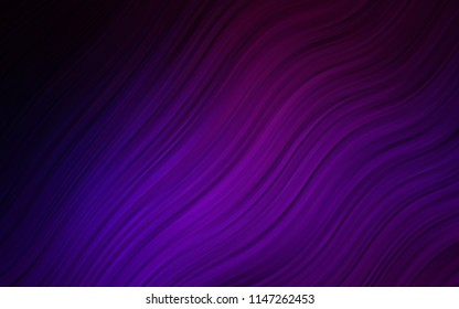 Dark Purple vector pattern with lamp shapes. A vague circumflex abstract illustration with gradient. A completely new memphis design for your business.