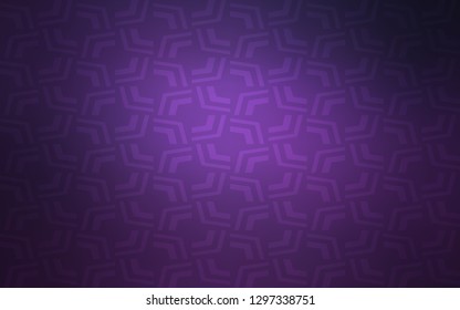 Dark Purple vector pattern with lamp shapes. Colorful abstract illustration with gradient lines. New composition for your brand book.