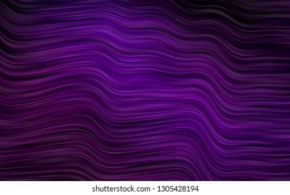 Dark Purple vector pattern with lamp shapes. Shining crooked illustration in marble style. Marble style for your business design.