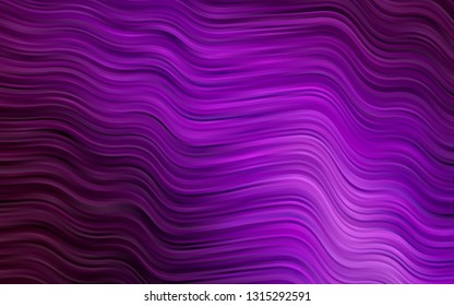 Dark Purple vector pattern with lamp shapes. Creative geometric illustration in marble style with gradient. Textured wave pattern for backgrounds.