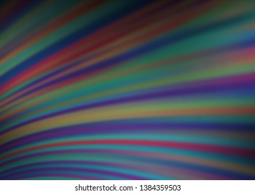 Dark Purple vector pattern with lamp shapes. Colorful abstract illustration with gradient lines. New composition for your brand book.
