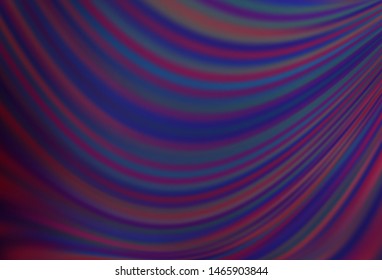 Dark Purple vector pattern with lamp shapes. Blurred geometric sample with gradient bubbles.  The best blurred design for your business.