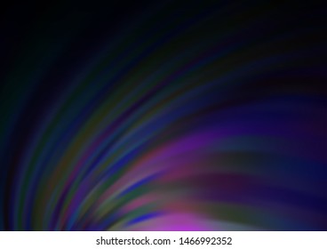Dark Purple vector pattern with lamp shapes. A vague circumflex abstract illustration with gradient. The elegant pattern for brand book.