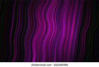 Dark Purple vector pattern with lava shapes. A sample with blurred bubble shapes. The best blurred design for your business.