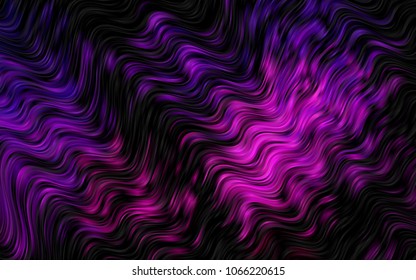 Dark Purple vector pattern with lava shapes. Shining crooked illustration in marble style. A completely new marble design for your business.