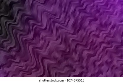 Dark Purple vector pattern with lava shapes. A completely new color illustration in marble style. Brand-new design for your ads, poster, banner.
