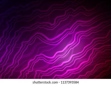 Dark Purple vector pattern with lava shapes. Creative illustration in halftone marble style with gradient. A new texture for your  ad, booklets, leaflets.