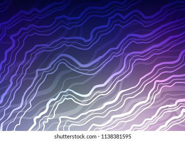 Dark Purple vector pattern with lava shapes. Shining crooked illustration in marble style. The best blurred design for your business.