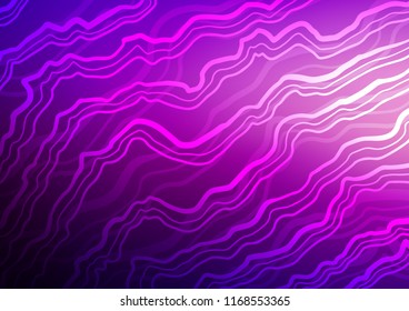 Dark Purple vector pattern with lava shapes. A sample with blurred bubble shapes. The elegant pattern for brand book.