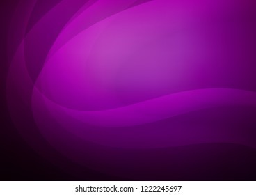 Dark Purple vector pattern with lava shapes. A vague circumflex abstract illustration with gradient. Brand new design for your ads, poster, banner.