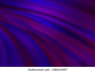 Dark Purple vector pattern with lava shapes. Glitter abstract illustration with wry lines. The elegant pattern for brand book.