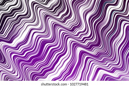 Dark Purple vector pattern with lines, ovals. Brand-new colored illustration in marble style with gradient. Marble design for your web site.