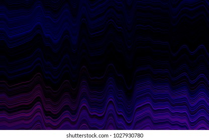 Dark Purple vector pattern with lines, ovals. Brand-new colored illustration in marble style with gradient. New composition for your brand book.
