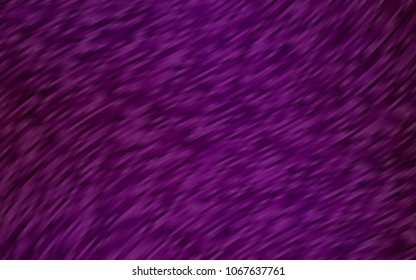 Dark Purple vector pattern with lines, ovals. Glitter abstract illustration with wry lines. A new texture for your  ad, booklets, leaflets.
