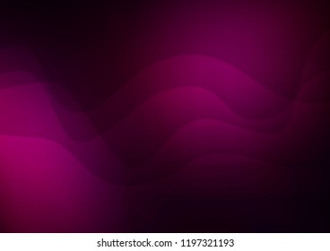 Dark Purple vector pattern with lines, ovals. Creative illustration in halftone marble style with gradient. Marble design for your web site.