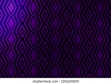 Dark Purple vector pattern with lines, rectangles. Colorful decorative design in simple style with lines, rhombuses. Pattern for websites, landing pages.