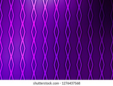 Dark Purple vector pattern with lines, rectangles. Shining colorful illustration with lines, rectangles. Pattern for ads, posters, banners.