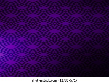 Dark Purple vector pattern with lines, rectangles. Colorful illustration with lines, cubes on abstract template. Pattern for business booklets, leaflets.