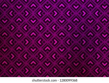 Dark Purple vector pattern with lines, rectangles. Shining colorful illustration with lines, rectangles. Best design for your ad, poster, banner.
