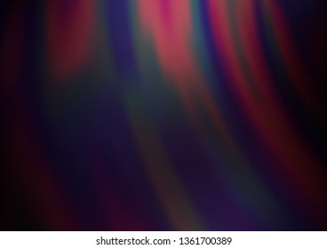 Dark Purple vector pattern with lines, ovals. Colorful abstract illustration with gradient lines. The best blurred design for your business.