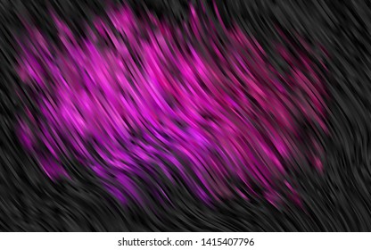 Dark Purple vector pattern with lines, ovals. Creative geometric illustration in marble style with gradient. The best blurred design for your business.