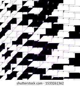 Dark Purple vector pattern with lines. Gradient illustration with straight lines in abstract style. Best design for your posters, banners.
