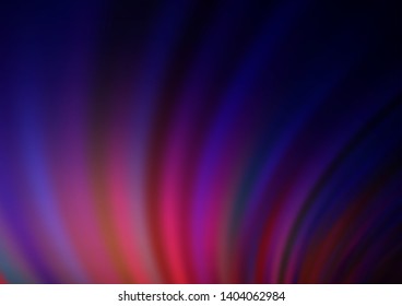 Dark Purple vector pattern with liquid shapes. Modern gradient abstract illustration with bandy lines. Brand new design for your ads, poster, banner.