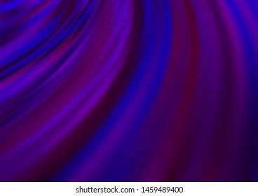 Dark Purple vector pattern with liquid shapes. Glitter abstract illustration with wry lines. Brand new design for your ads, poster, banner.