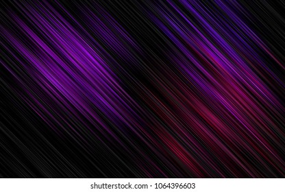 Dark Purple vector pattern with narrow lines. Glitter abstract illustration with colored sticks. The template can be used as a background.