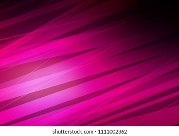 Dark Purple vector pattern with narrow lines. Modern geometrical abstract illustration with staves. The template can be used as a background.