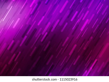 Dark Purple vector pattern with narrow lines. Glitter abstract illustration with colored sticks. The pattern can be used for busines ad, booklets, leaflets