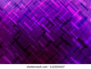 Dark Purple vector pattern with narrow lines. Lines on blurred abstract background with gradient. Best design for your ad, poster, banner.