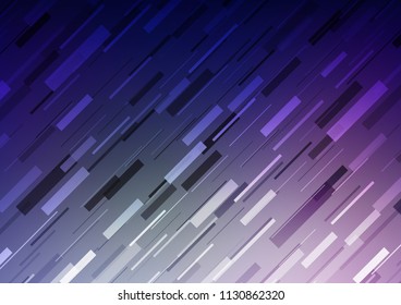 Dark Purple vector pattern with narrow lines. Blurred decorative design in simple style with lines. The template can be used as a background.