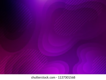 Dark Purple vector pattern with narrow lines. Glitter abstract illustration with colored sticks. The template can be used as a background.