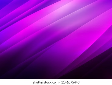 Dark Purple vector pattern with narrow lines. Decorative shining illustration with lines on abstract template. Best design for your ad, poster, banner.